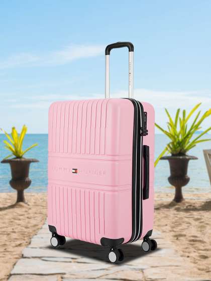 Tommy Hilfiger Textured Hard Sided Large Trolley Suitcase