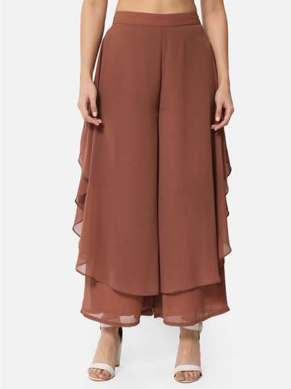 BAESD Mid Rise Flared Palazzos