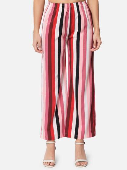 BAESD Striped Straight Palazzos