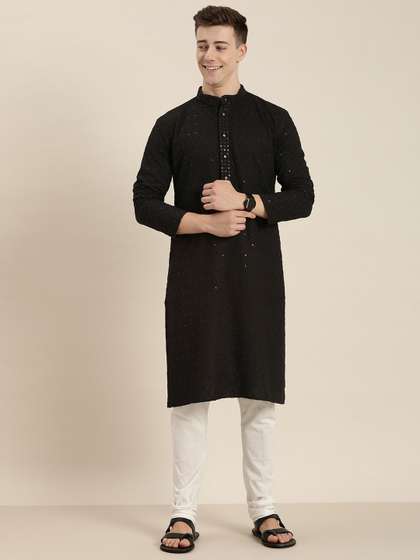 HERE&NOW Men Embroidered Kurta
