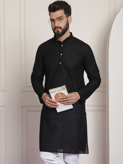 SOJANYA Self Design Thread Work Kurta