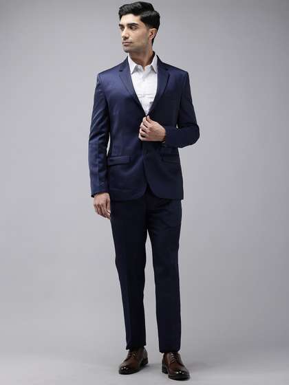 Park Avenue Self
                      Design Single Breasted Super Slim Fit 2-Peice
                      Suit