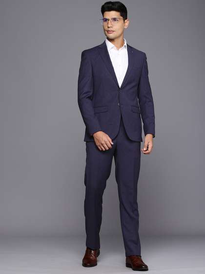 Raymond Contemporary
                        Fit Checked Notched Lapel Single-Breasted 2
                        Piece Formal Suits