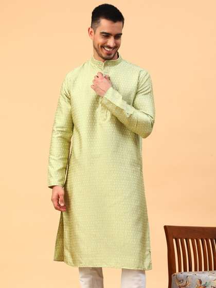 TABARD Thread Work Jacquard Kurta