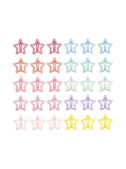 LYTIX Girls Set Of 6
                    Metal Multicolor Non Slip Tic Tac Hair Clip