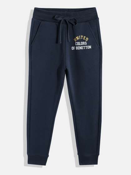United Colors of
                      Benetton Boys Brand Logo Print Detail Joggers