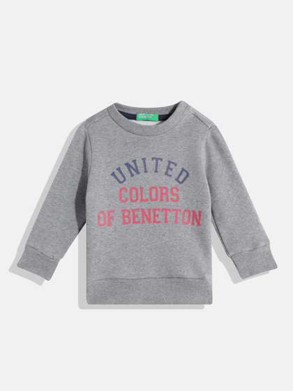 United Colors of
                    Benetton Boys Brand Logo Printed Sweatshirt