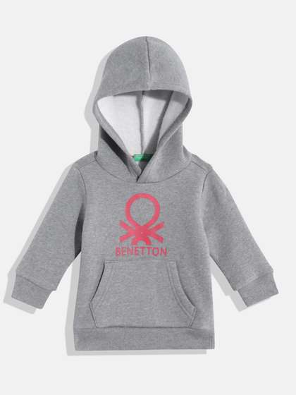 United Colors of
                      Benetton Boys Brand Logo Printed Hooded
                      Sweatshirt