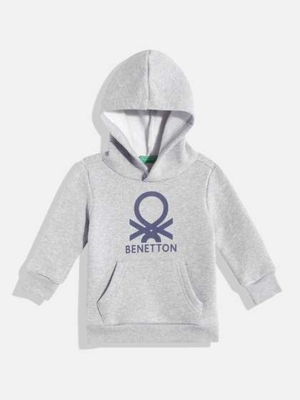 United Colors of
                      Benetton Boys Brand Logo Printed Hooded
                      Sweatshirt