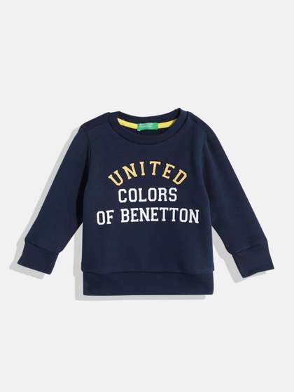 United Colors of
                    Benetton Boys Brand Logo Printed Sweatshirt