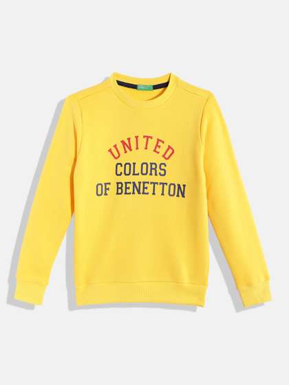United Colors of
                      Benetton Boys Brand Logo Printed Sweatshirt
