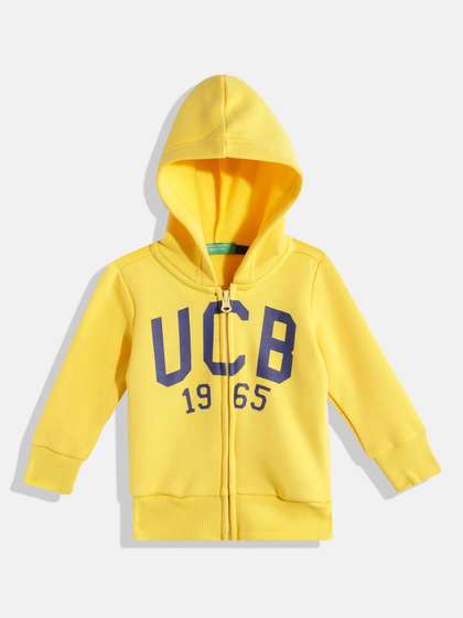 United Colors of
                    Benetton Boys Brand Logo Printed Hooded Sweatshirt
