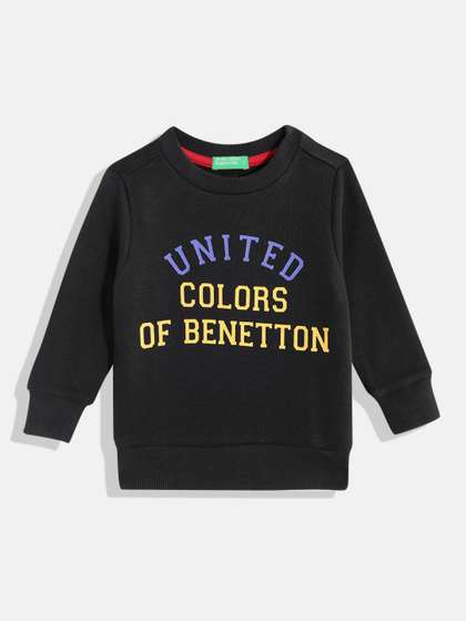 United Colors of
                      Benetton Boys Brand Logo Print Sweatshirt