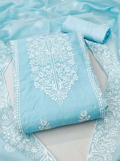KALINI Ethnic Motifs
                        Embroidered Unstitched Dress Material
