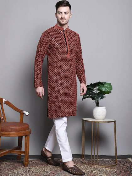 Jompers Embroidered Pure Cotton Kurta