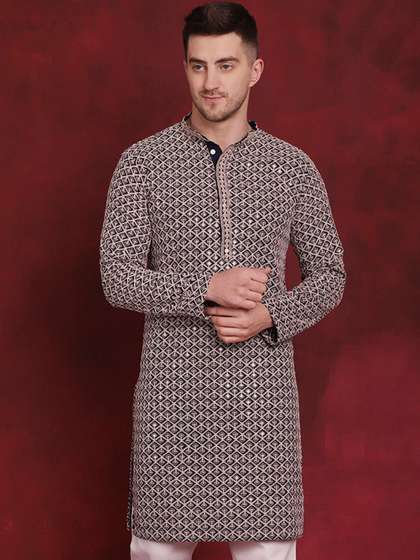 Jompers Embroidered Pure Cotton Kurta