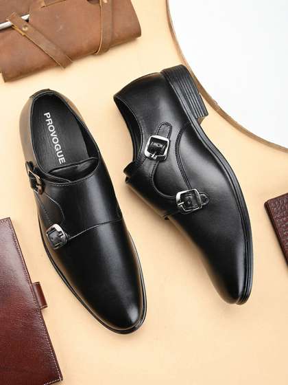 Provogue Men Round
                        Toe Formal Double Monk Shoes