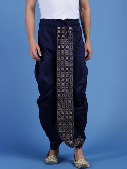 Here&Now X
                        Sanwara Embroidered Art Silk Dhoti
