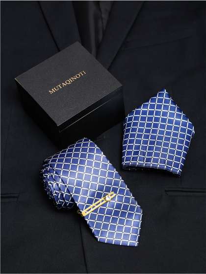 MUTAQINOTI Men
                      Checkered Accessory Gift Set