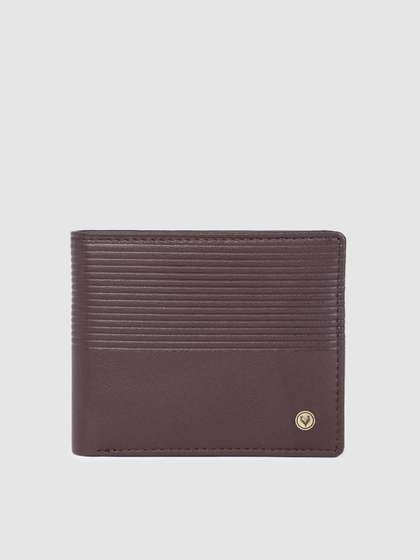 Allen Solly Men Striped
                    Leather Two Fold Wallet