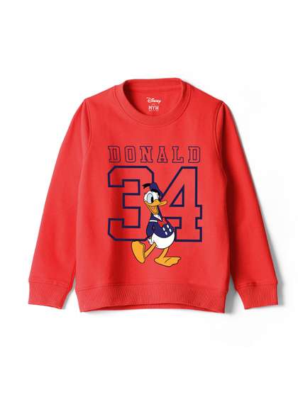 Wear Your Mind Boys
                      Donald Duck Printed Cotton Sweatshirt