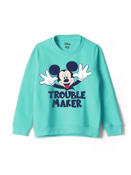 Wear Your Mind Boys
                      Mickey Mouse Printed Cotton Sweatshirt