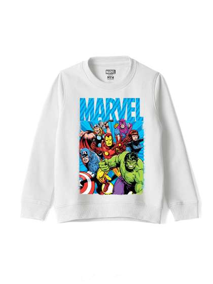 Wear Your Mind Boys
                    Marvel Avengers Printed Round Neck Cotton
                    Sweatshirt