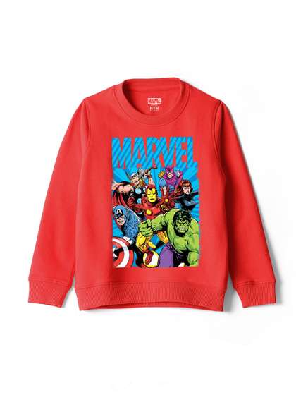 Wear Your Mind Boys
                    Marvel Avengers Printed Round Neck Cotton
                    Sweatshirt