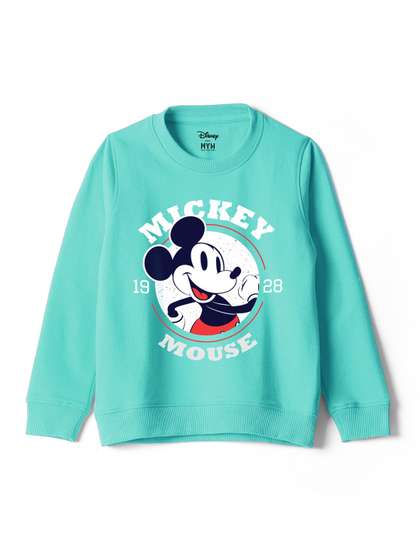 Wear Your Mind Boys
                    Mickey Mouse Graphic Printed Round Neck Cotton
                    Regular Sweatshirt
