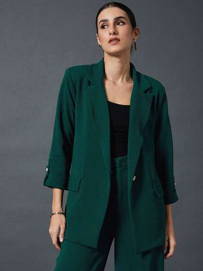 SASSAFRAS worklyf
                        Self Design Notched Lapel Single-Breasted
                        Blazers