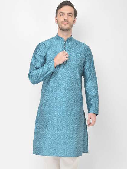 SG LEMAN Floral Woven Design Kurta