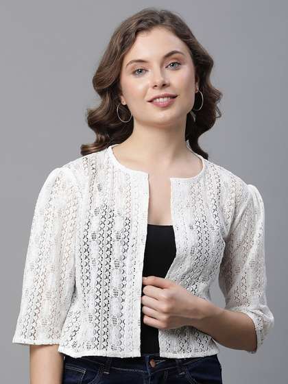 UnaOne Self Design
                          Pure Cotton Shrug