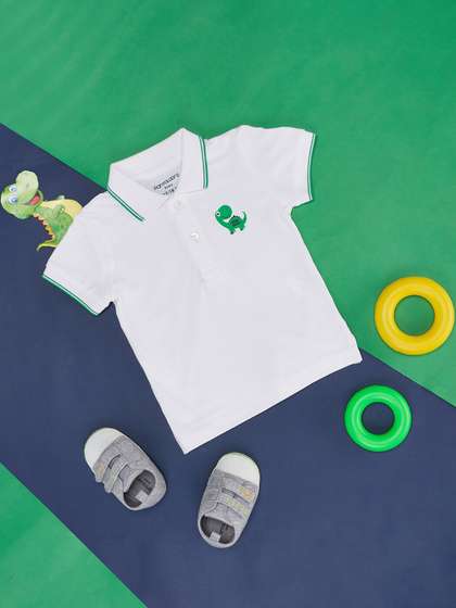 Pantaloons Baby Infant Boys Polo Collar Cotton T-shirt