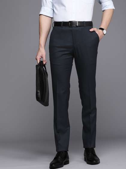 Raymond Men Solid Slim
                      Fit Formal Trousers