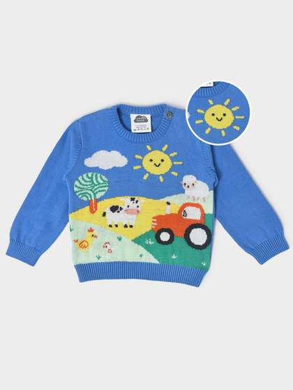 MiArcus Unisex Kids
                    Graphic Printed Cotton Pullover