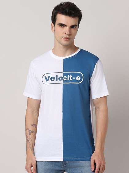 Pantaloons Colourblocked Regular Fit Cotton T-shirt