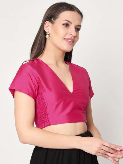 studio rasa V-Neck Saree Blouse