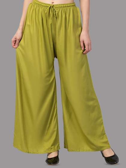 CHANDERKASH Mid-Rise Knitted Palazzos