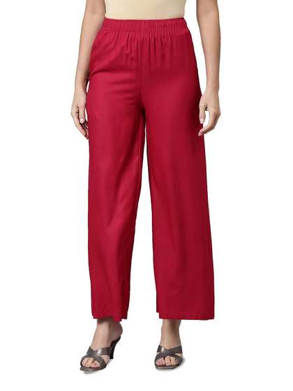 CHANDERKASH Mid-Rise Knitted Palazzos