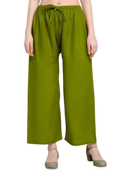 CHANDERKASH Mid-Rise Knitted Palazzos