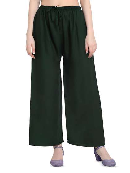CHANDERKASH Mid-Rise Knitted Palazzos