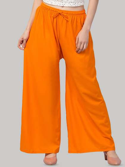 CHANDERKASH Mid-Rise Knitted Palazzos