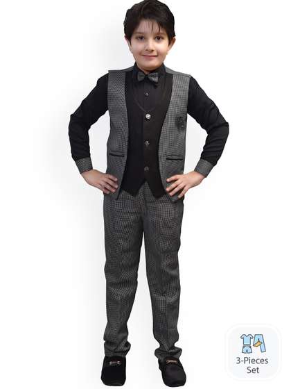 BAESD 3-Piece
                    Single-Breasted Partywear Suit