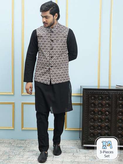 See Designs Printed Cotton Nehru Jackets