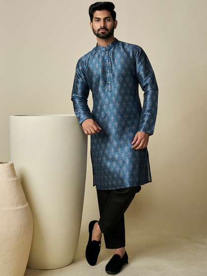 Inddus Ethnic Printed Straight Kurta