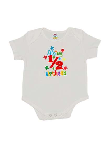 TINY MINY ME Infant Boys
                    Typography Printed Cotton Bodysuit