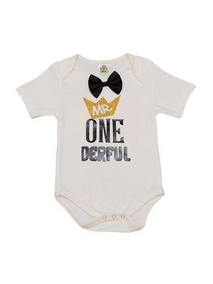 TINY MINY ME Infant Boys
                    Printed Cotton Bodysuit