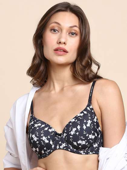 Van Heusen Floral
                        Printed Lightly Padded T-shirt Bra With All Day
                        Comfort