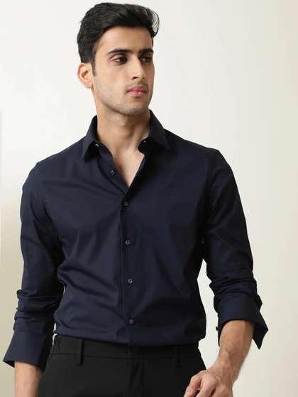 MISCHIEF MONKEY
                          Classic Spread Collar Formal Shirt