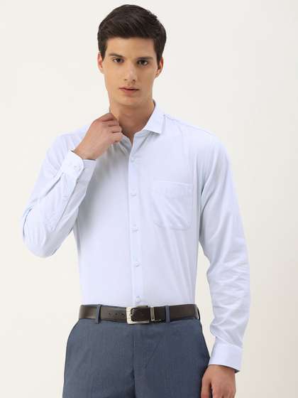 Peter England Men
                        Slim Fit Opaque Formal Shirt